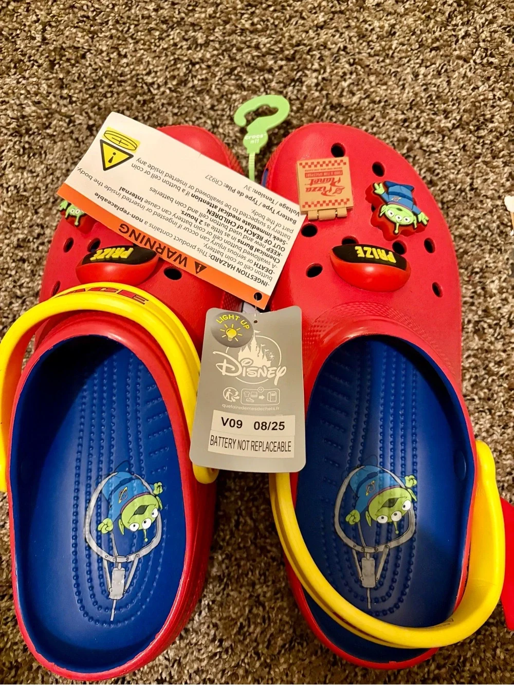 Men Light Up Toy Story Crocs